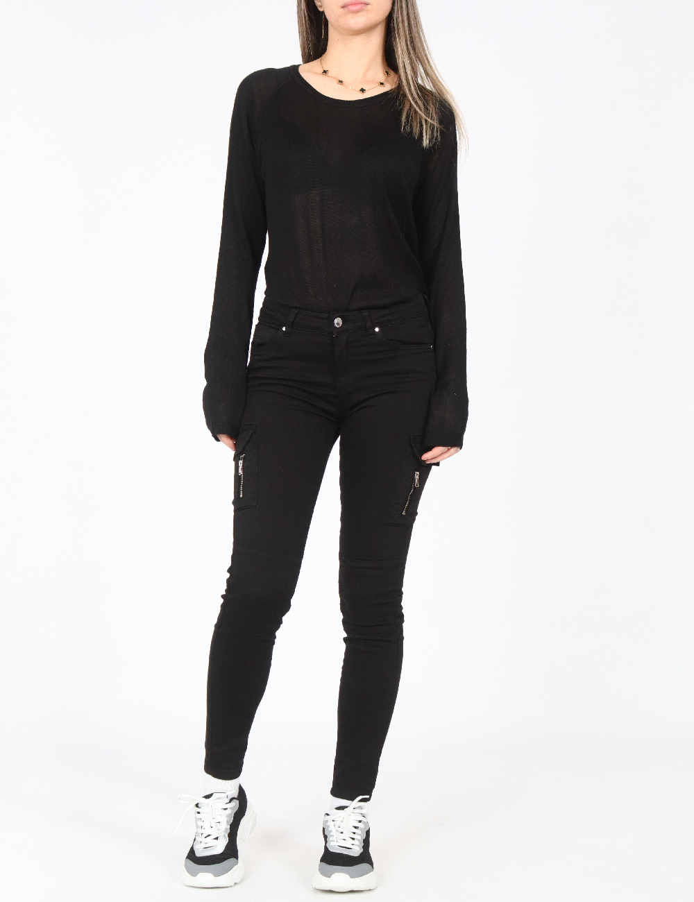 Blugi Bershka, negru