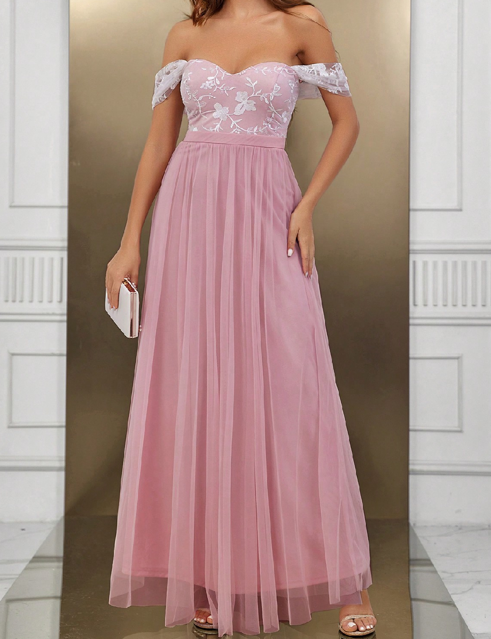 Rochie lunga SHEIN, roz