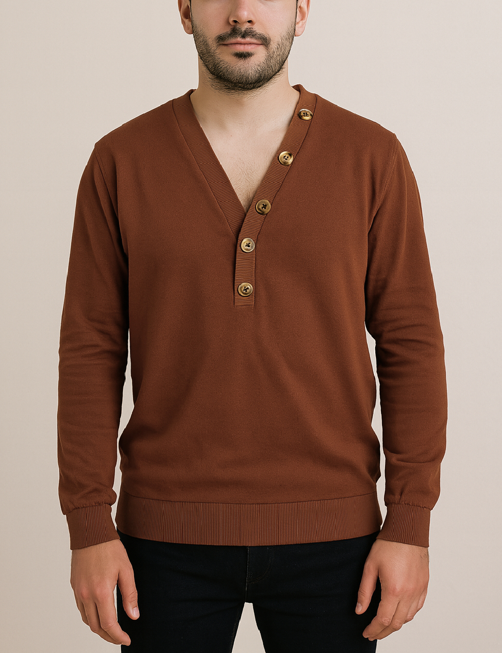 Bluza Oversize Pull&Bear, maro