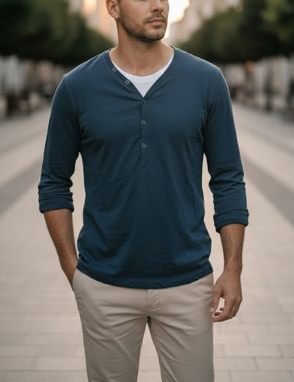 Bluza Bershka, albastru