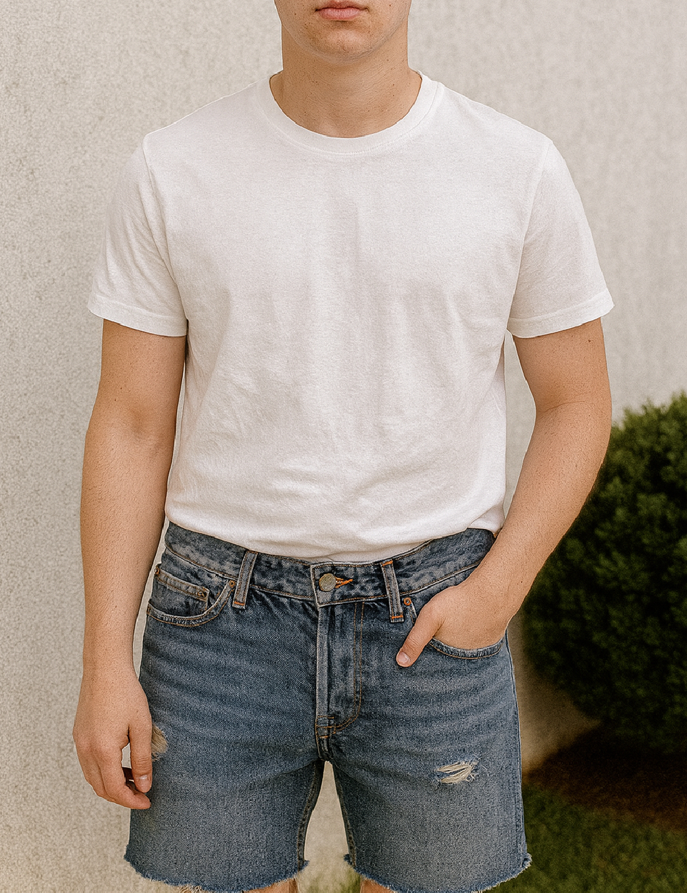 Pantaloni scurti Bershka, albastru