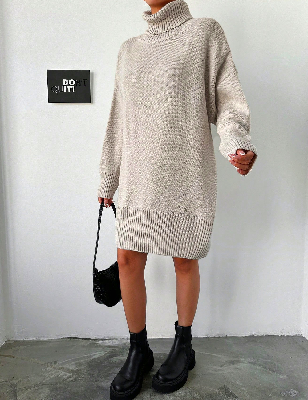 Rochie scurta SHEIN, bej