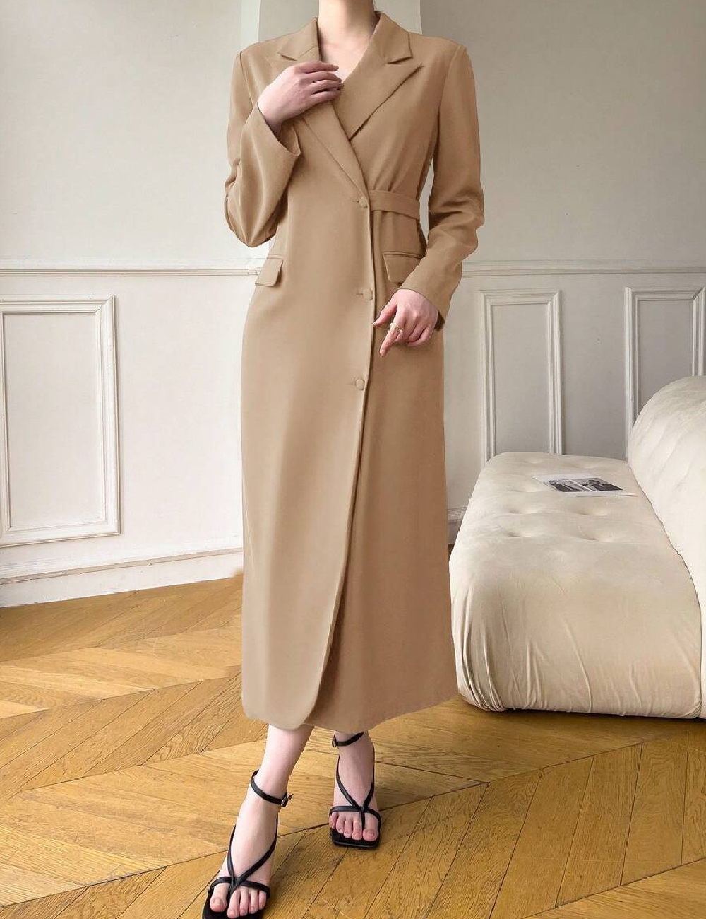 Rochie lunga SHEIN, maro