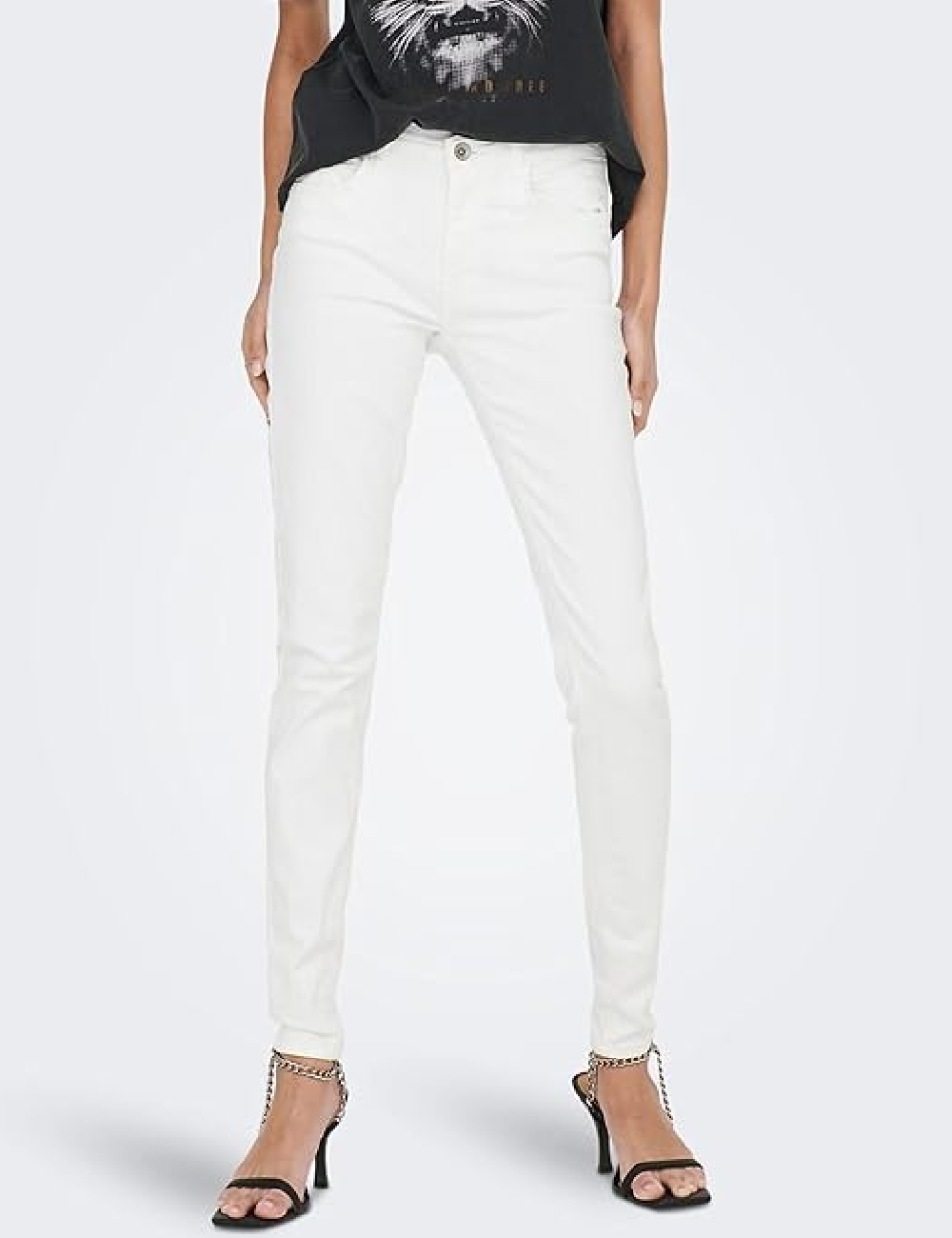 Blugi Jacqueline de Yong, alb