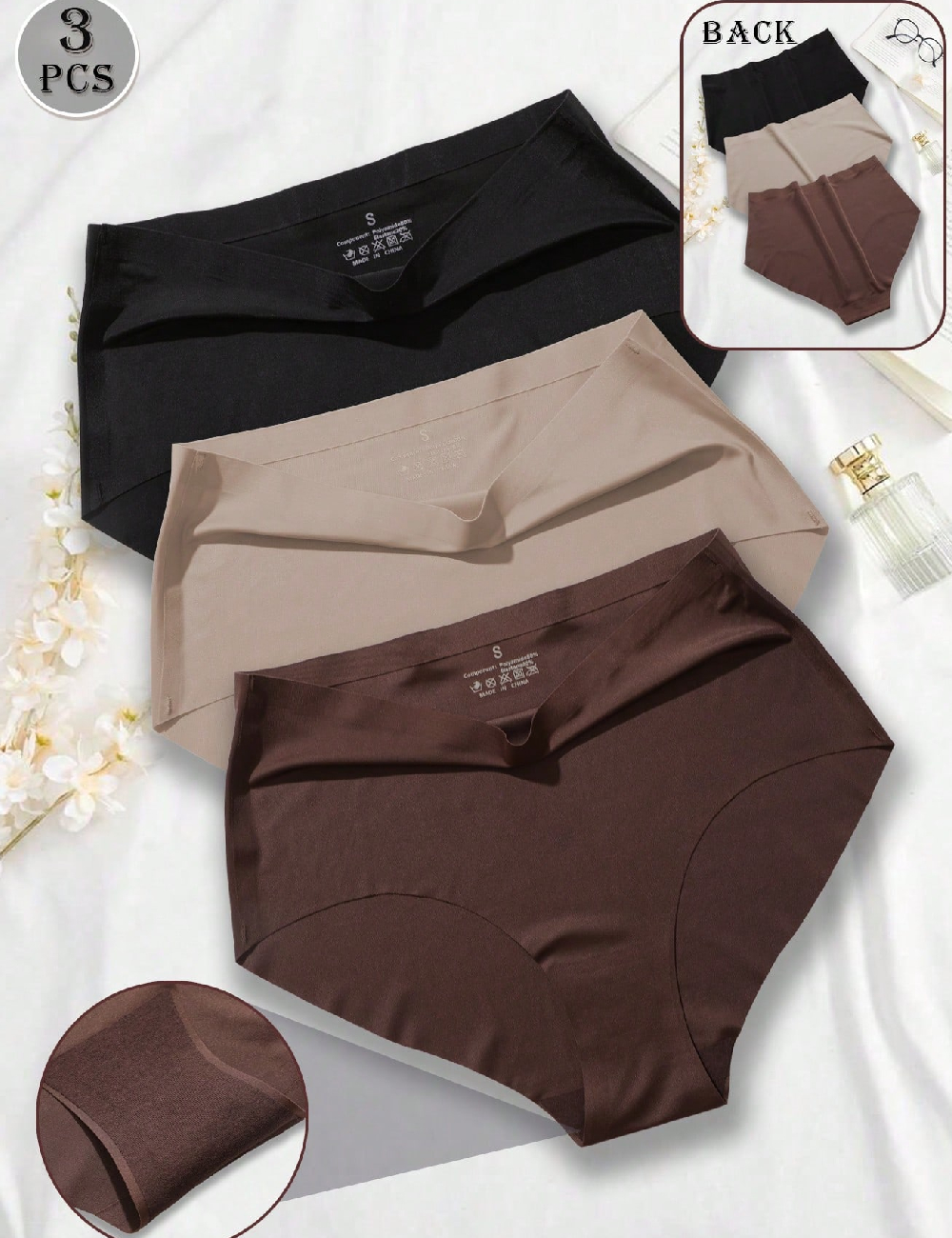 Set chiloti 3 perechi SHEIN, mix culori