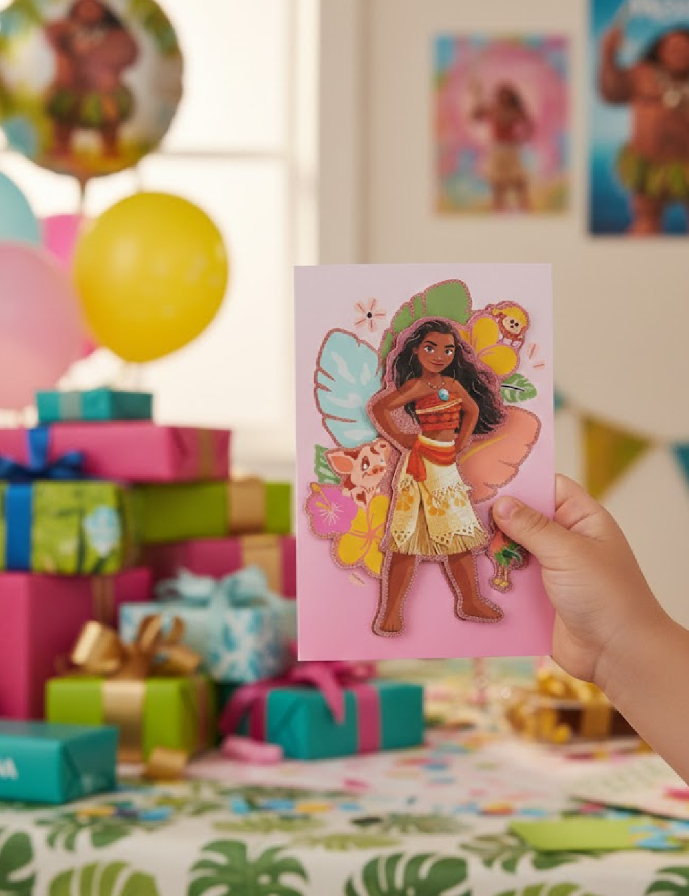 Felicitare A5 Moana W&O Products, roz