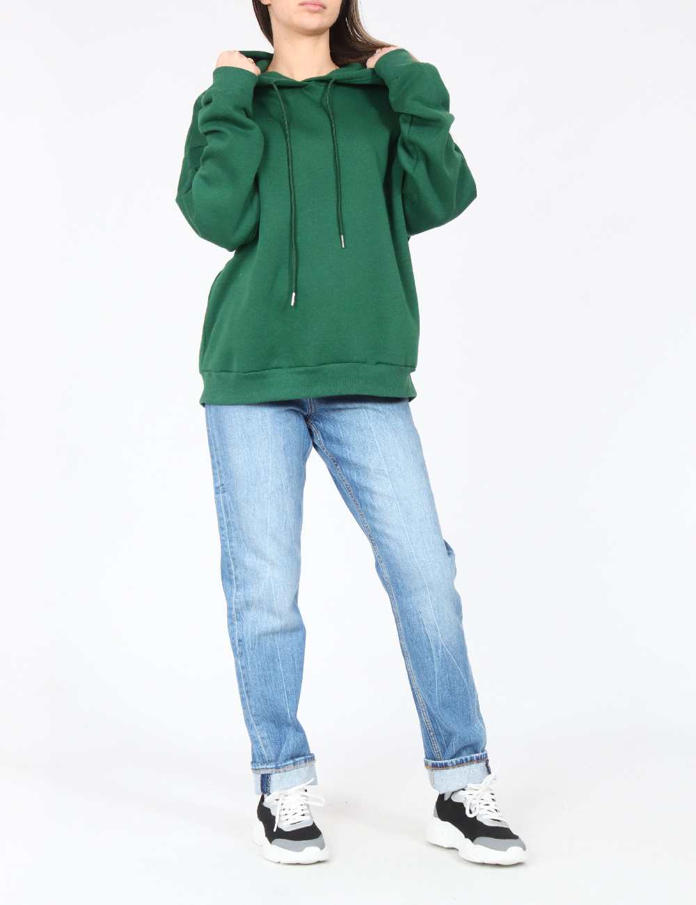 Hanorac Oversize SHEIN, verde