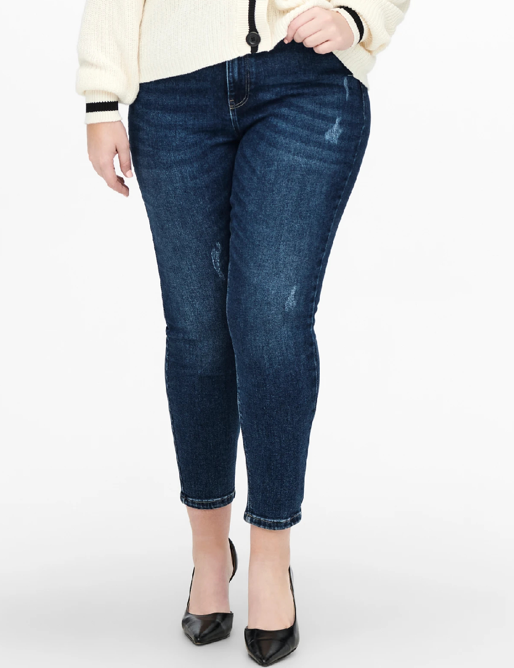 Blugi Only Carmakoma, albastru