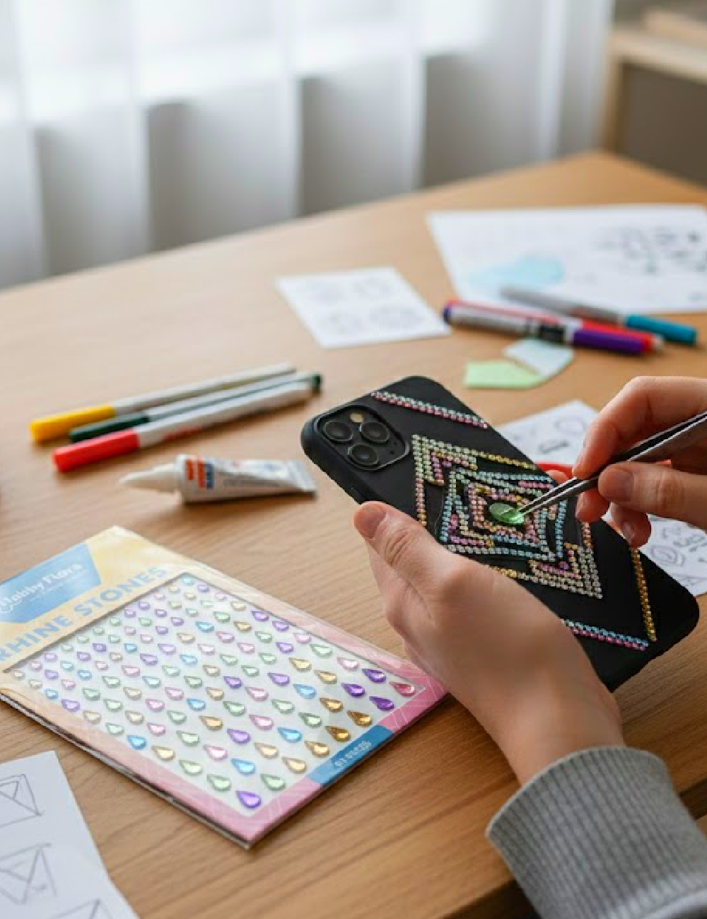 Set strasuri  Hobby Flora, mix culori