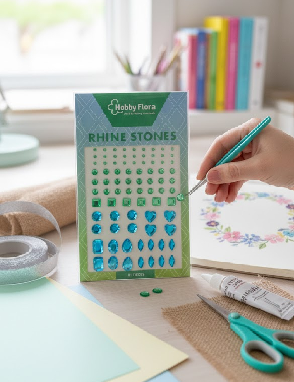 Set strasuri Hobby Flora, mix culori