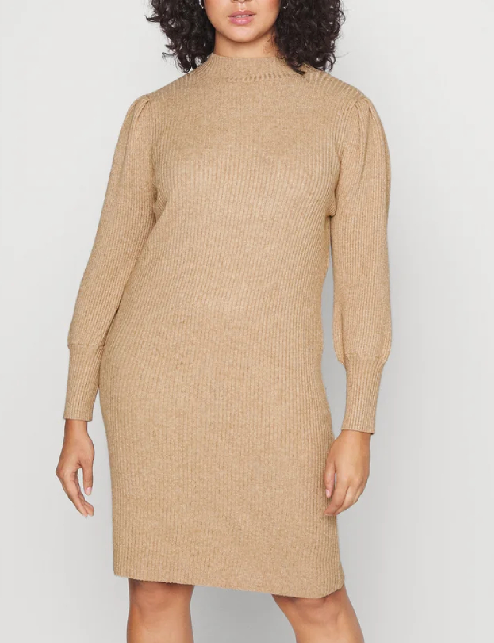 Rochie scurta Only Carmakoma, crem