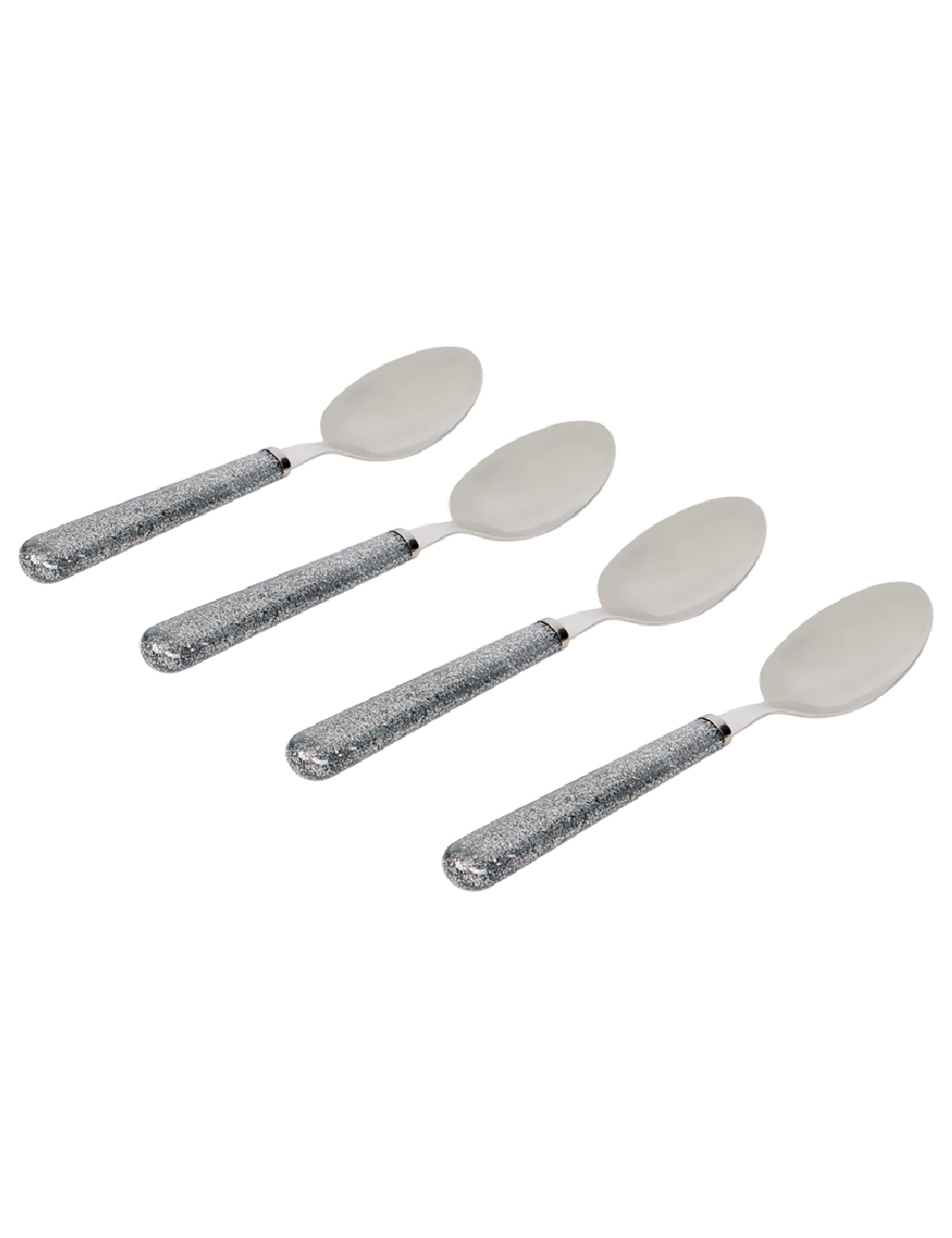 Set linguri cu sclipici 4 bucati ACTION, gri