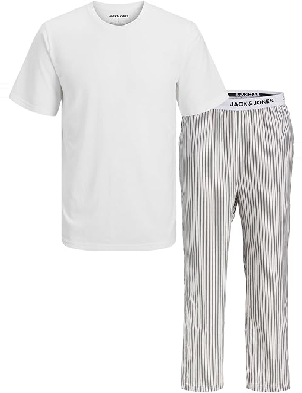 Pijama Jack&Jones, alb