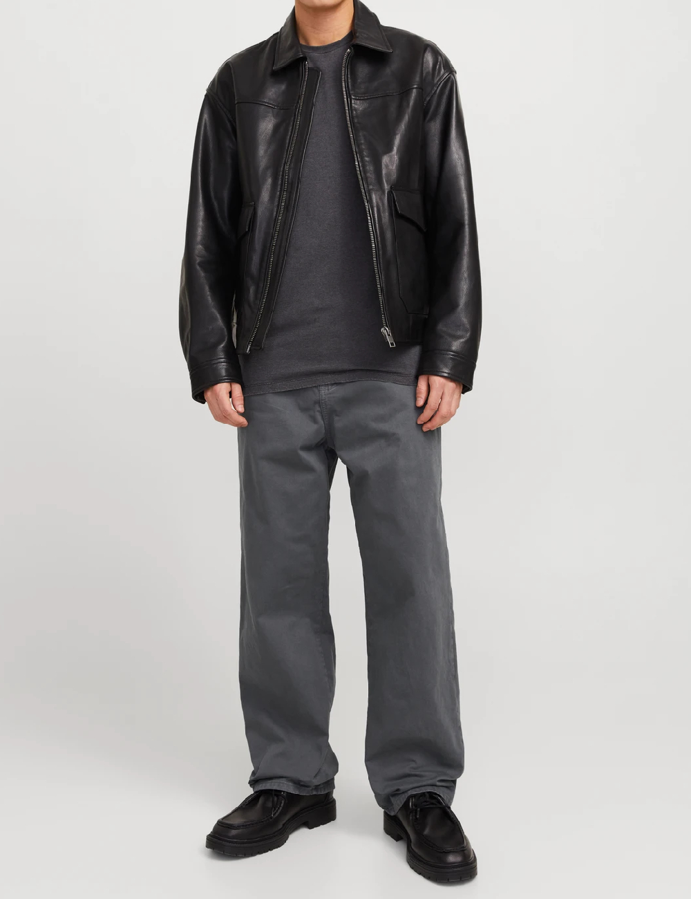 Blugi Jack&Jones, gri petrol