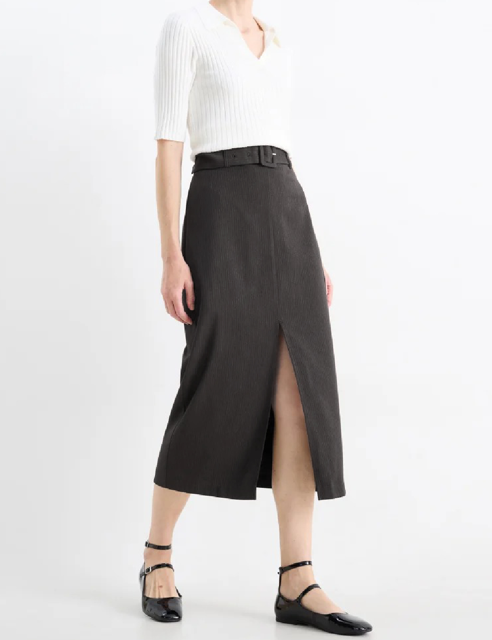 Fusta C&A, gri inchis