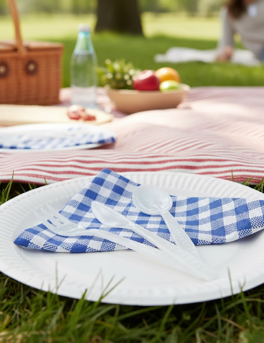 Set tacamuri plastic PLAST1, alb