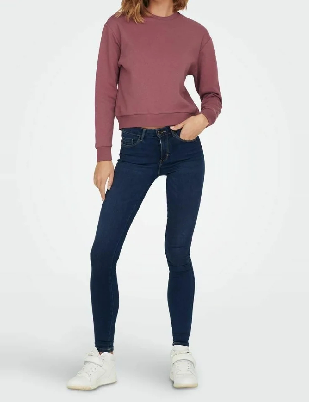 Bluza Jacqueline de Yong, roz pudra inchis