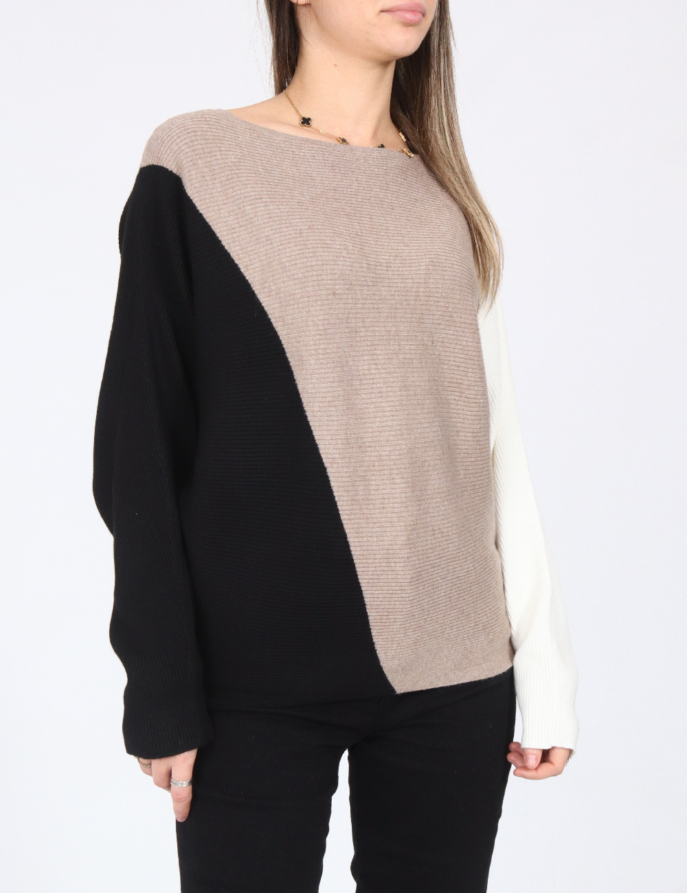 Bluza C&A, maro/negru