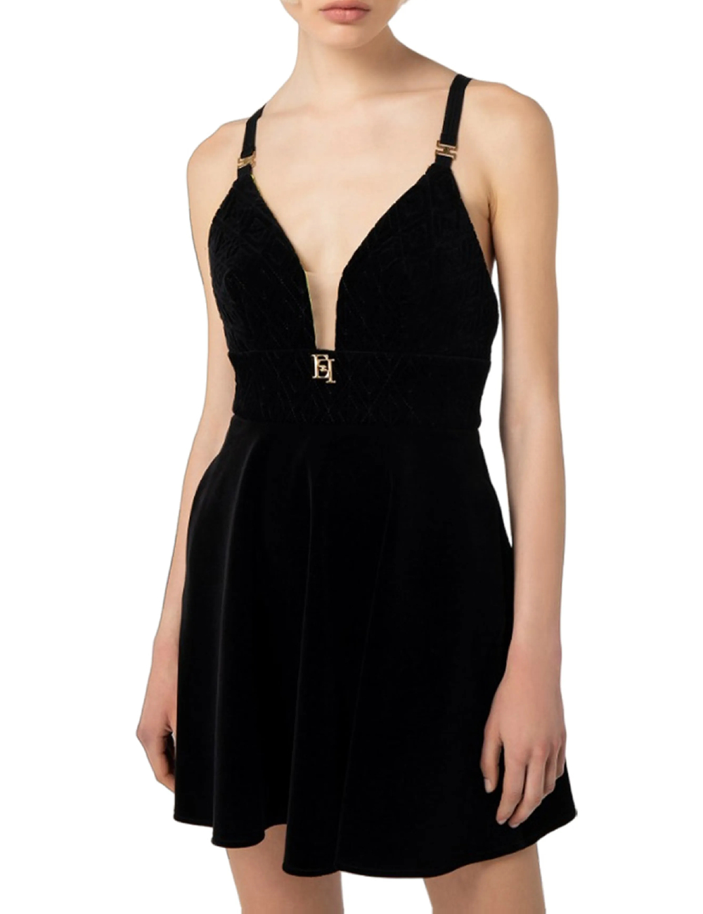 Rochie scurta Elisabetta Franchi, negru
