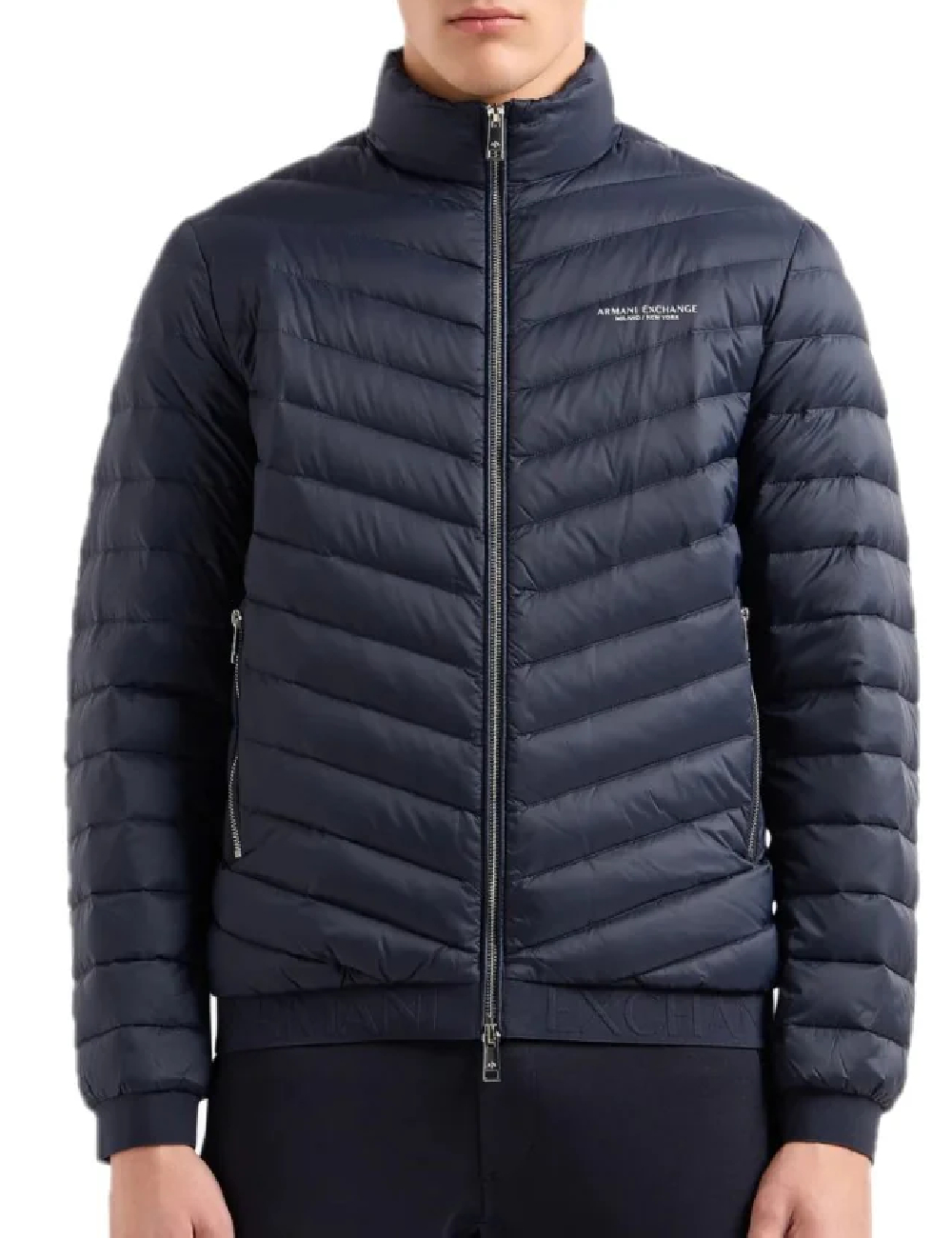 Geaca Armani Exchange, bleumarin