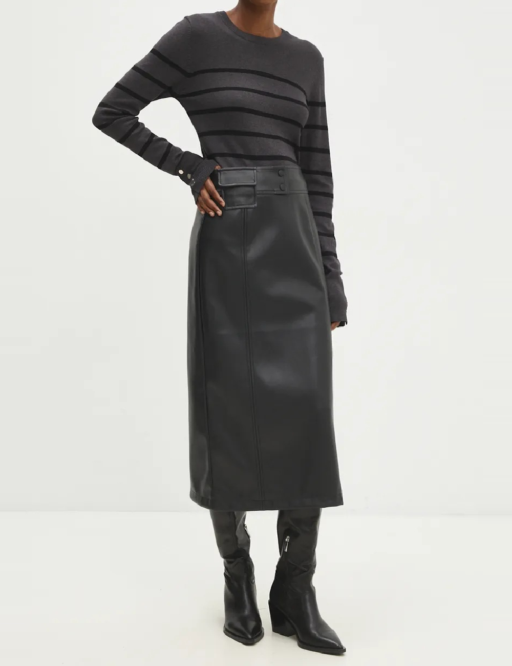 Fusta Answear LAB, negru