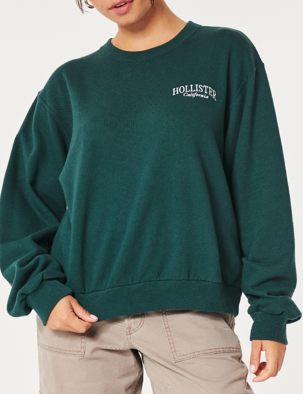 Bluza Hollister, verde