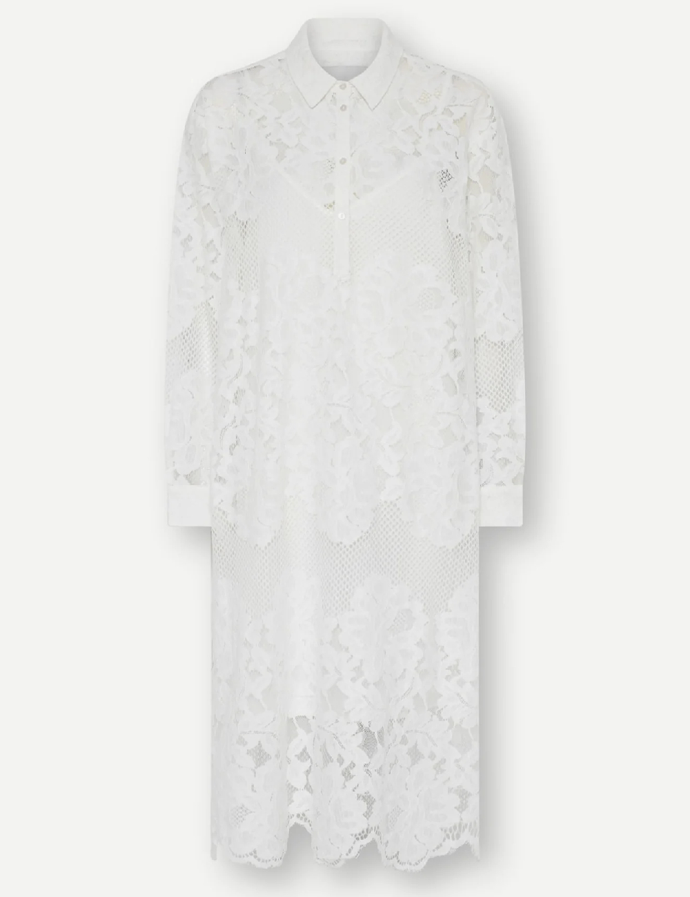 Rochie medie Herskind, alb