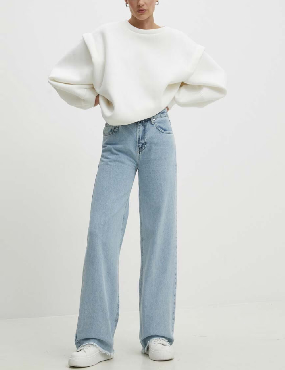 Bluza Answear LAB, alb