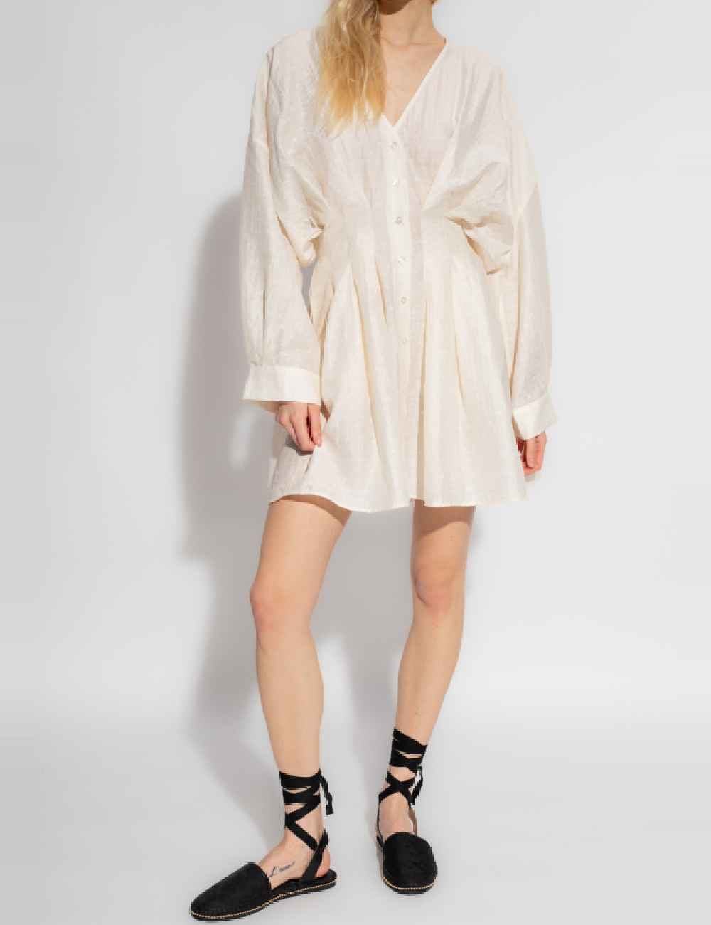 Rochie scurta Samsoe, ecru