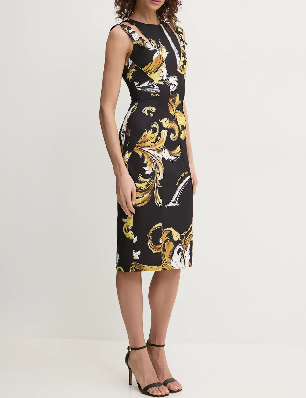 Rochie medie Versace Jeans Couture, negru