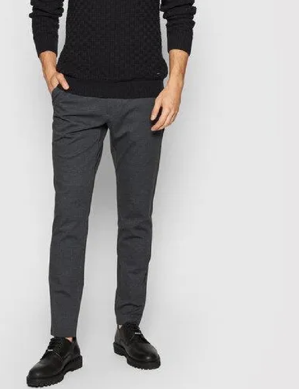 Pantaloni Only, gri inchis