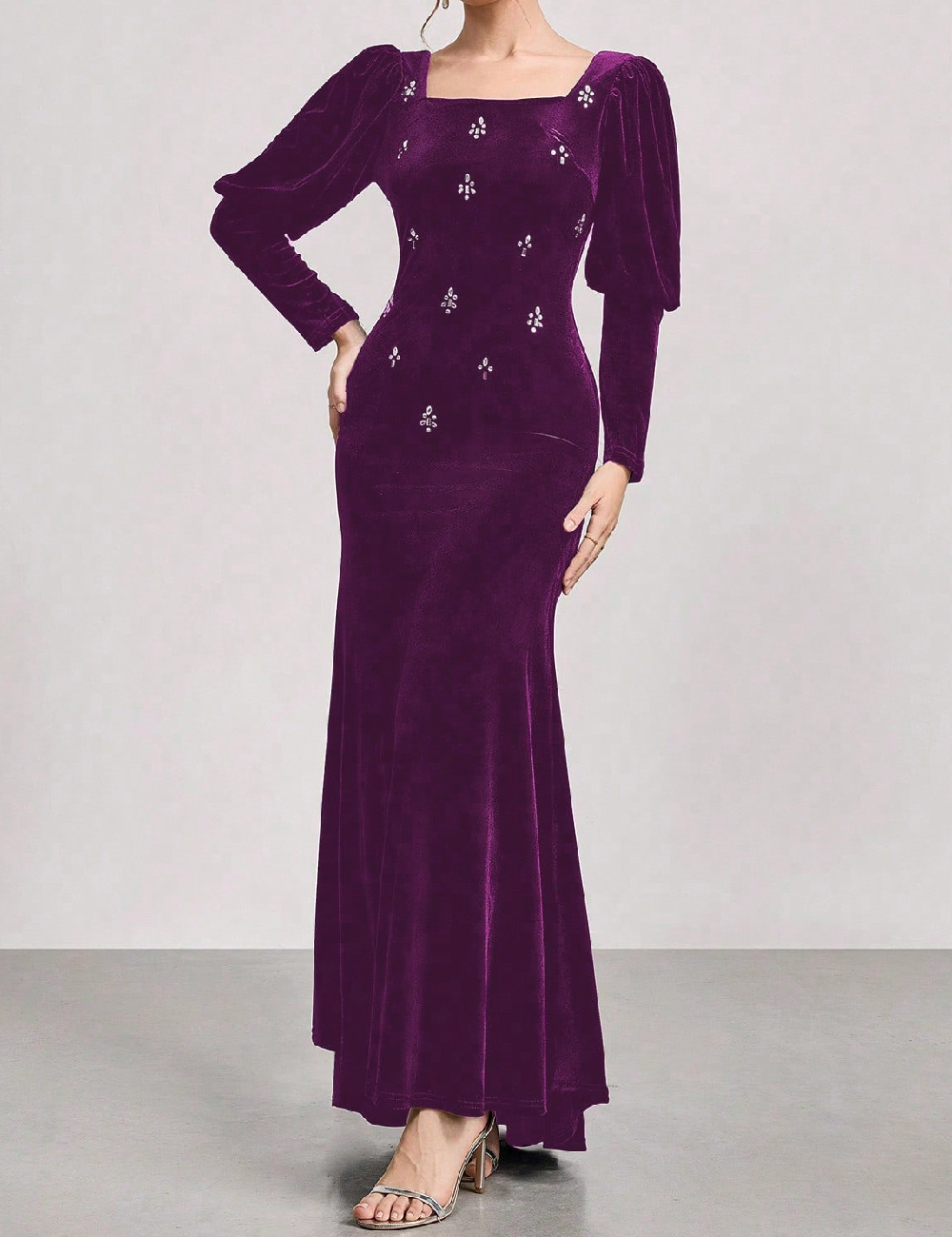 Rochie lunga SHEIN, mov