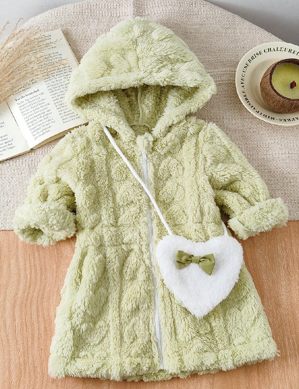 Jacheta Shein Kids, verde