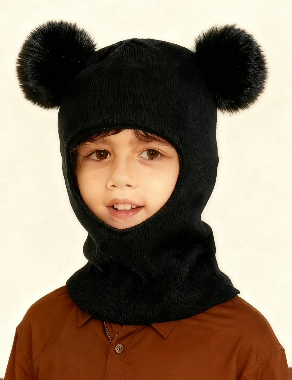 Caciula Shein Kids, negru