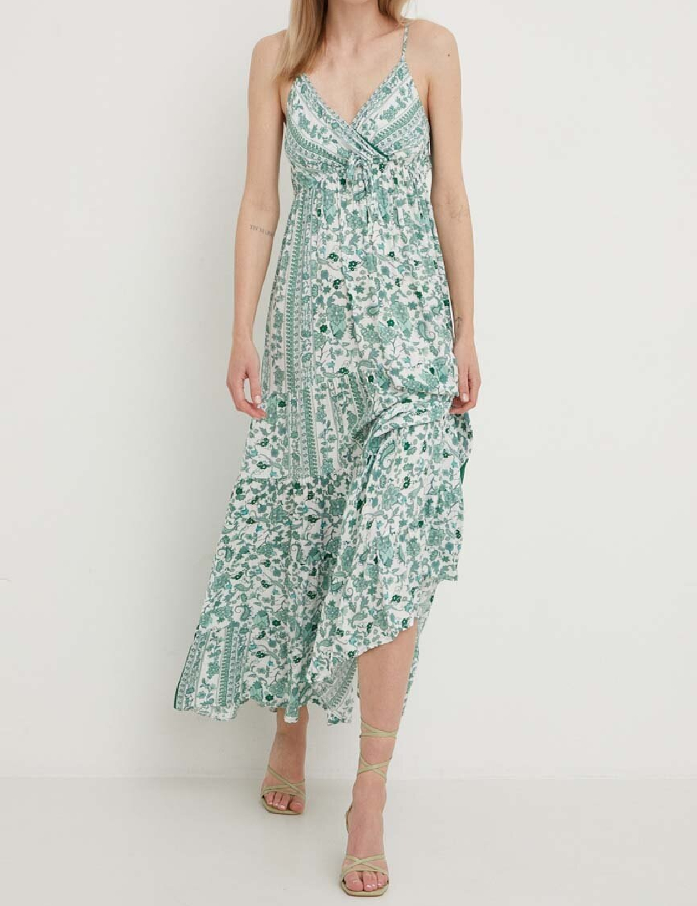 Rochie lunga Answear LAB, verde