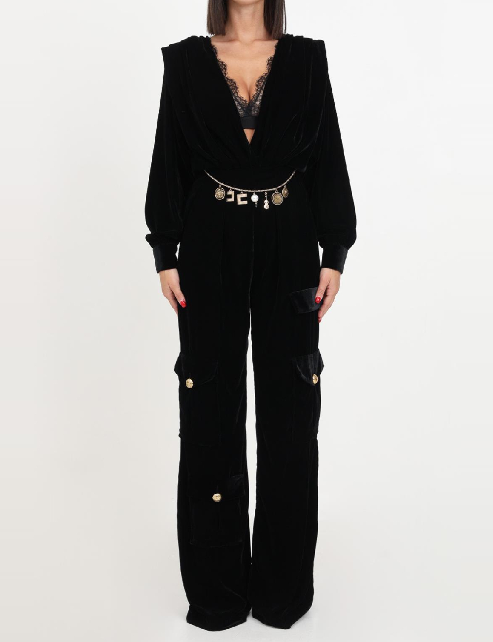 Salopeta Elisabetta Franchi, negru