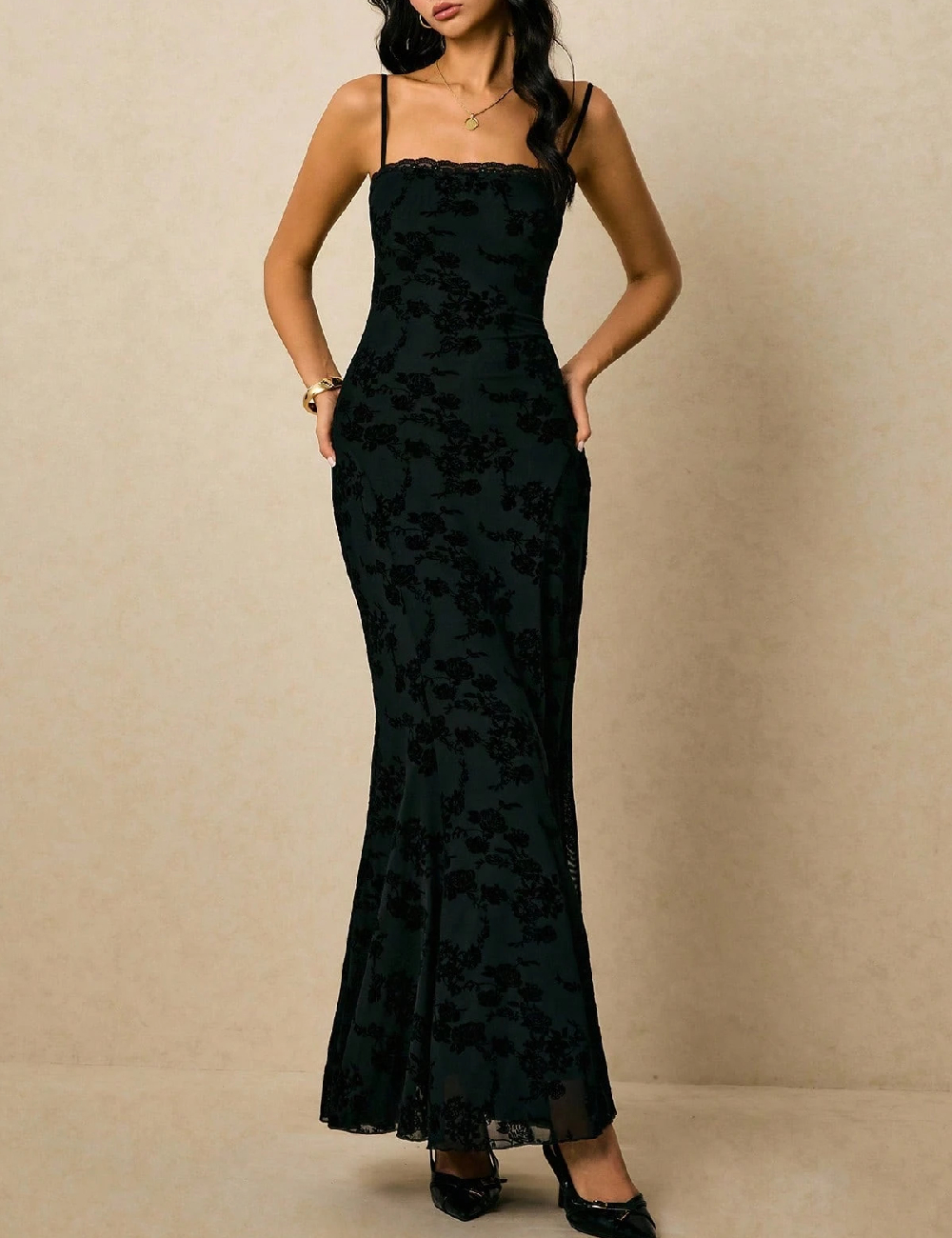 Rochie lunga SHEIN, negru