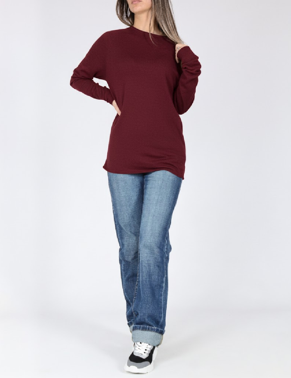 Bluza Bershka, pruna