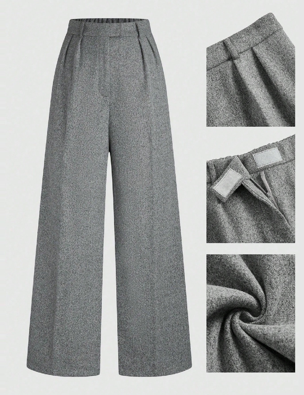 Pantaloni SHEIN CURVE, gri