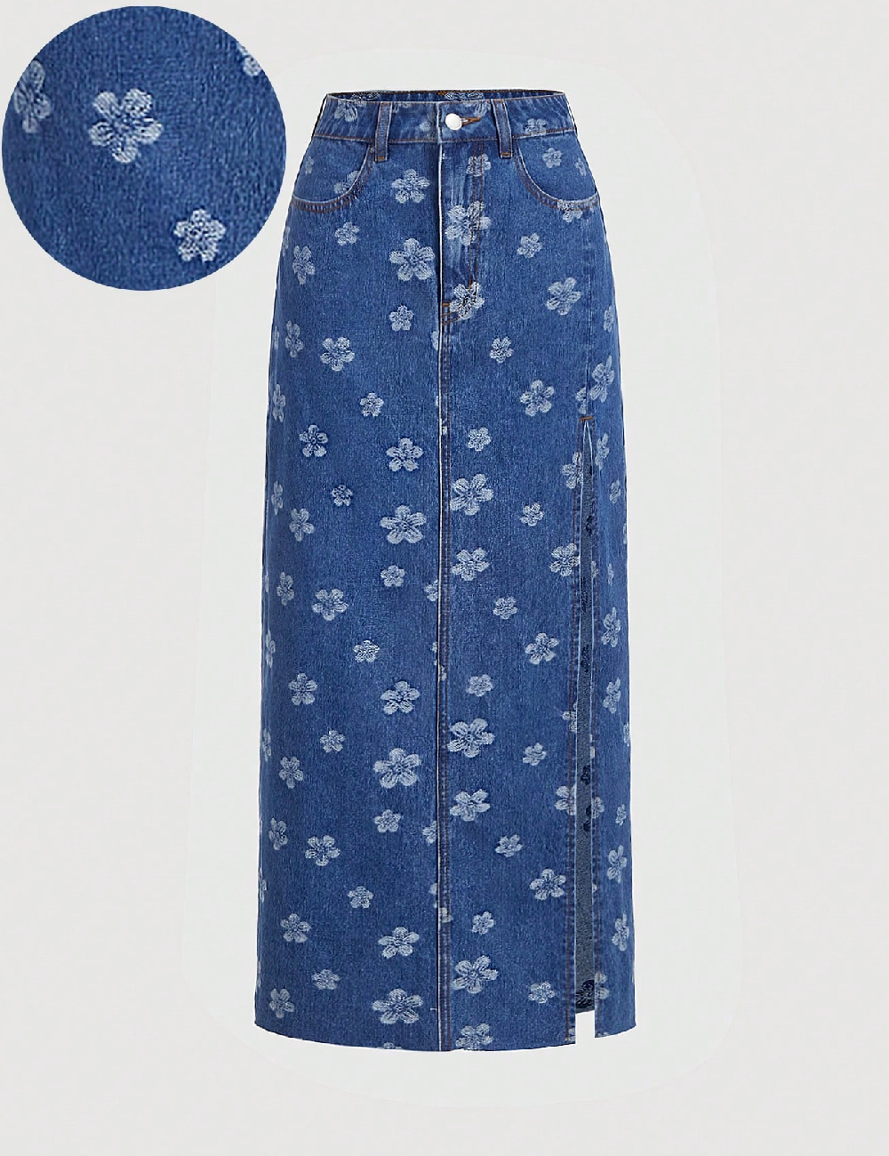 Fusta SHEIN, albastru