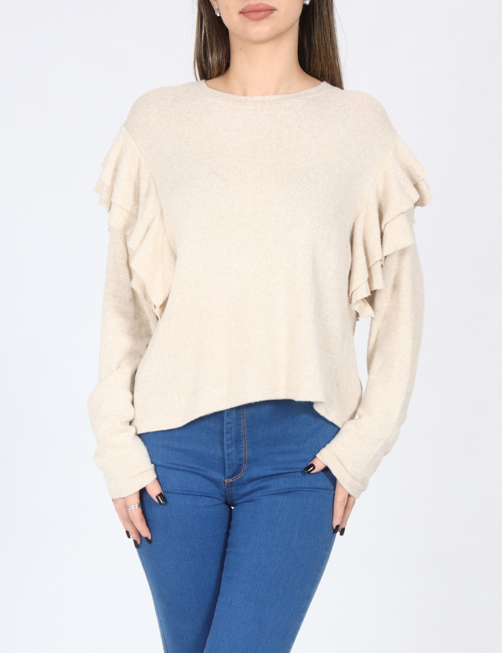 Bluza Bershka, crem