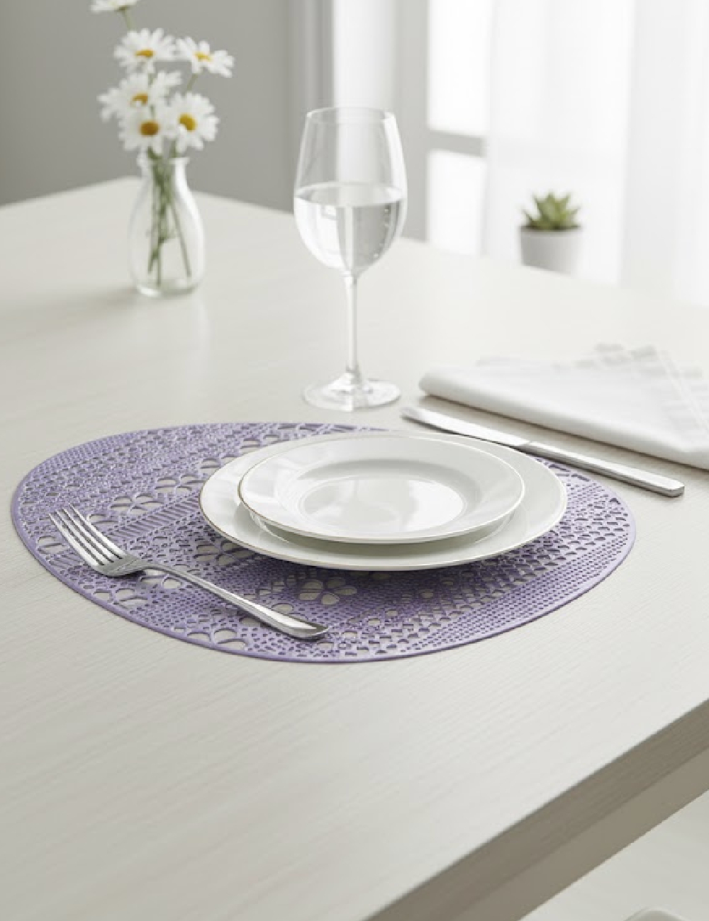 Servetel de masa decorativ Cool Creation, mov