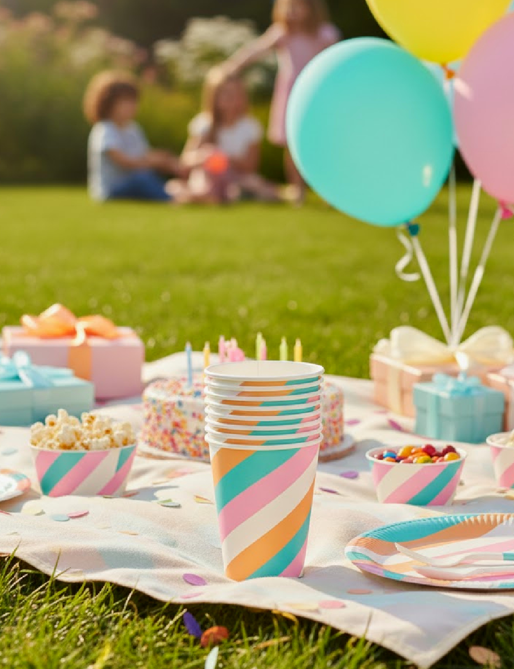 Set pahare 8 bucati DLP Industry, mix culori