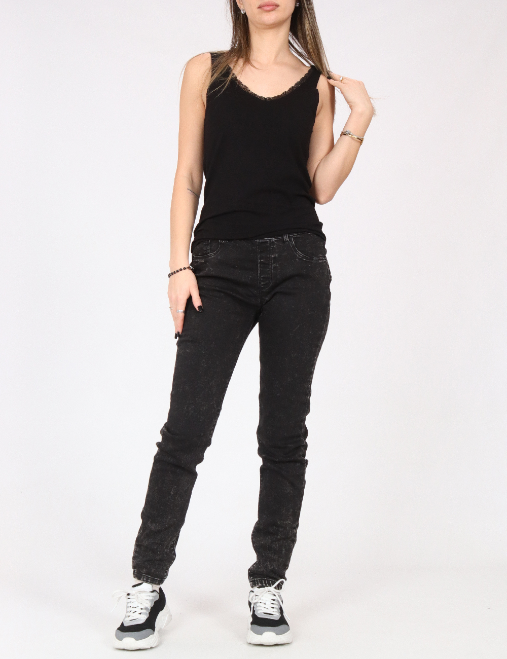 Blugi Bershka, negru
