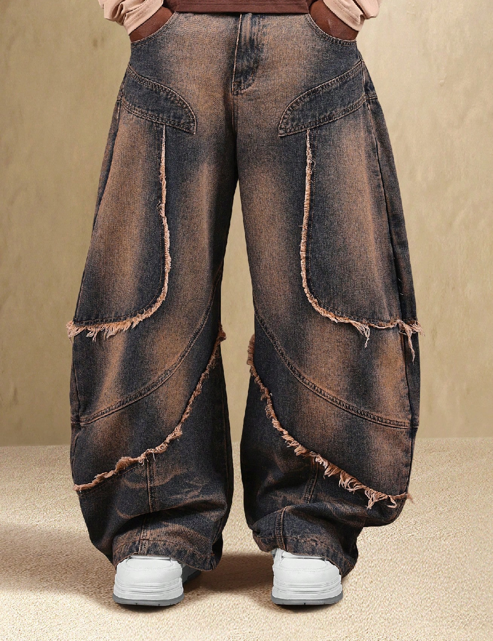 Blugi SUMWON, albastru/roz