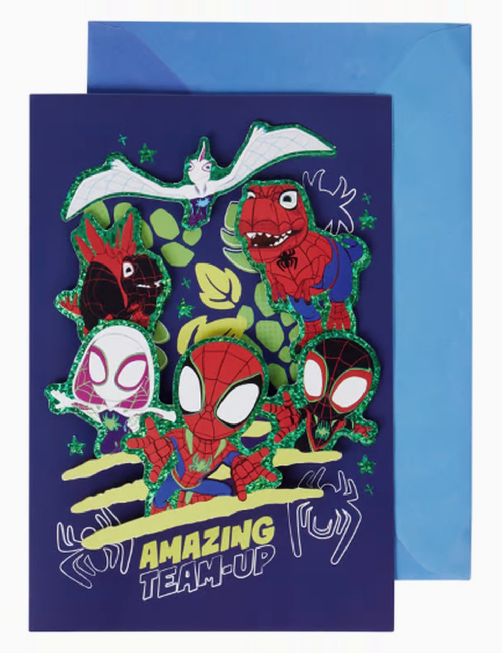 Felicitare 3D Spider-Man W&O Products, mix culori