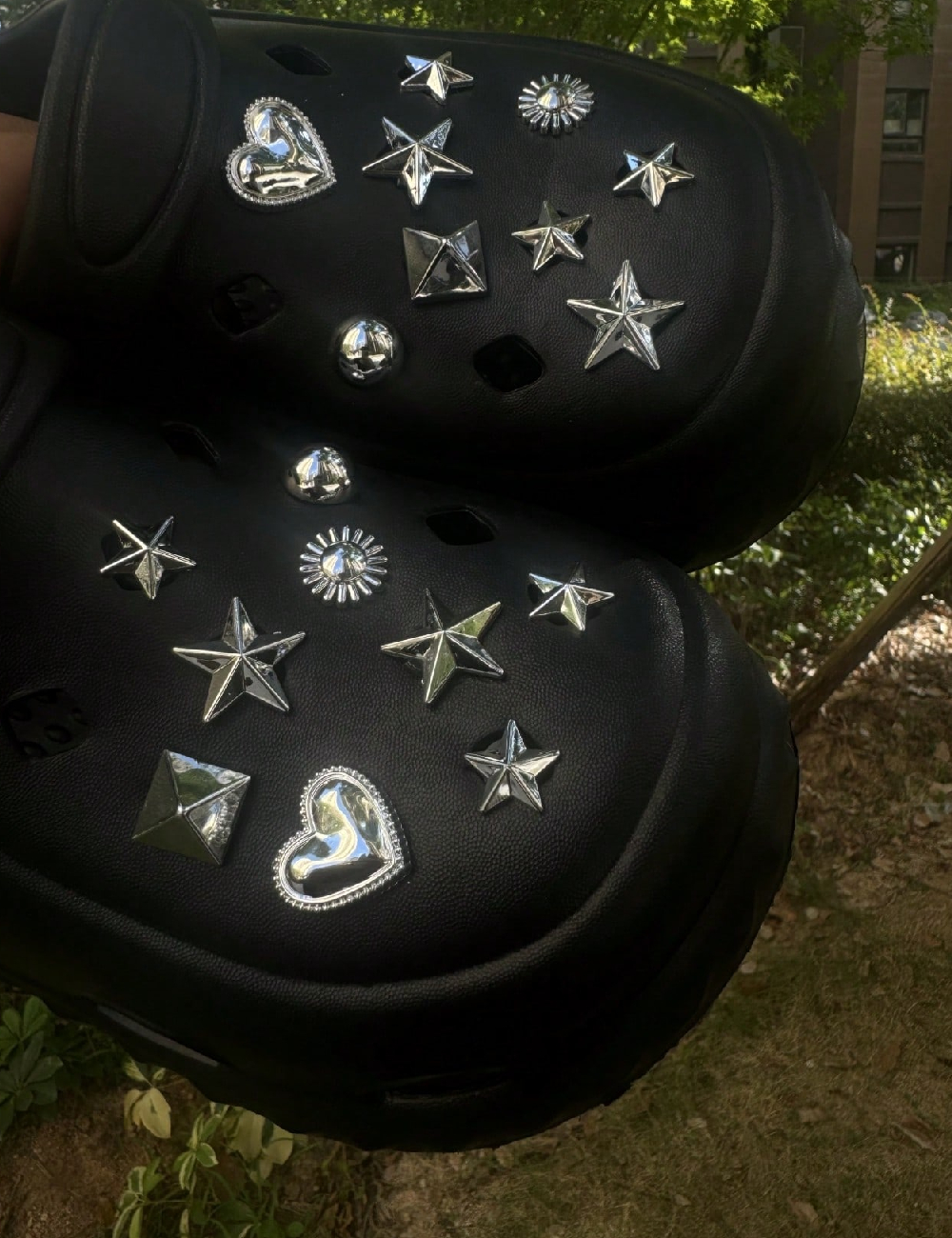 Set charmuri pentru saboti SHEIN, argintiu