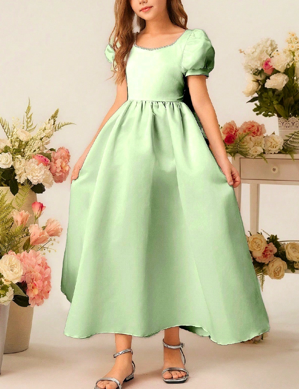 Rochie Shein Kids, verde