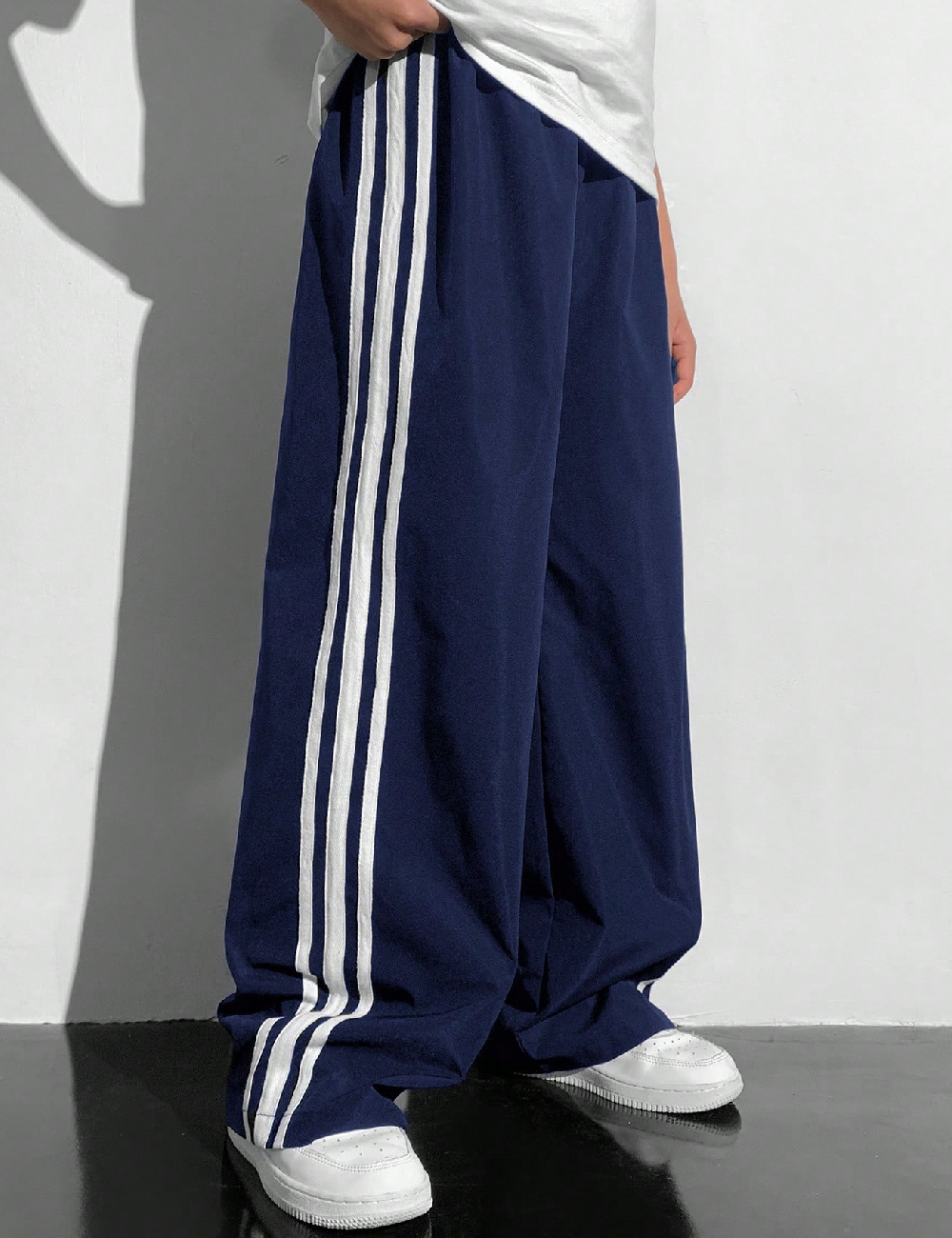 Pantaloni Shein Kids, bleumarin