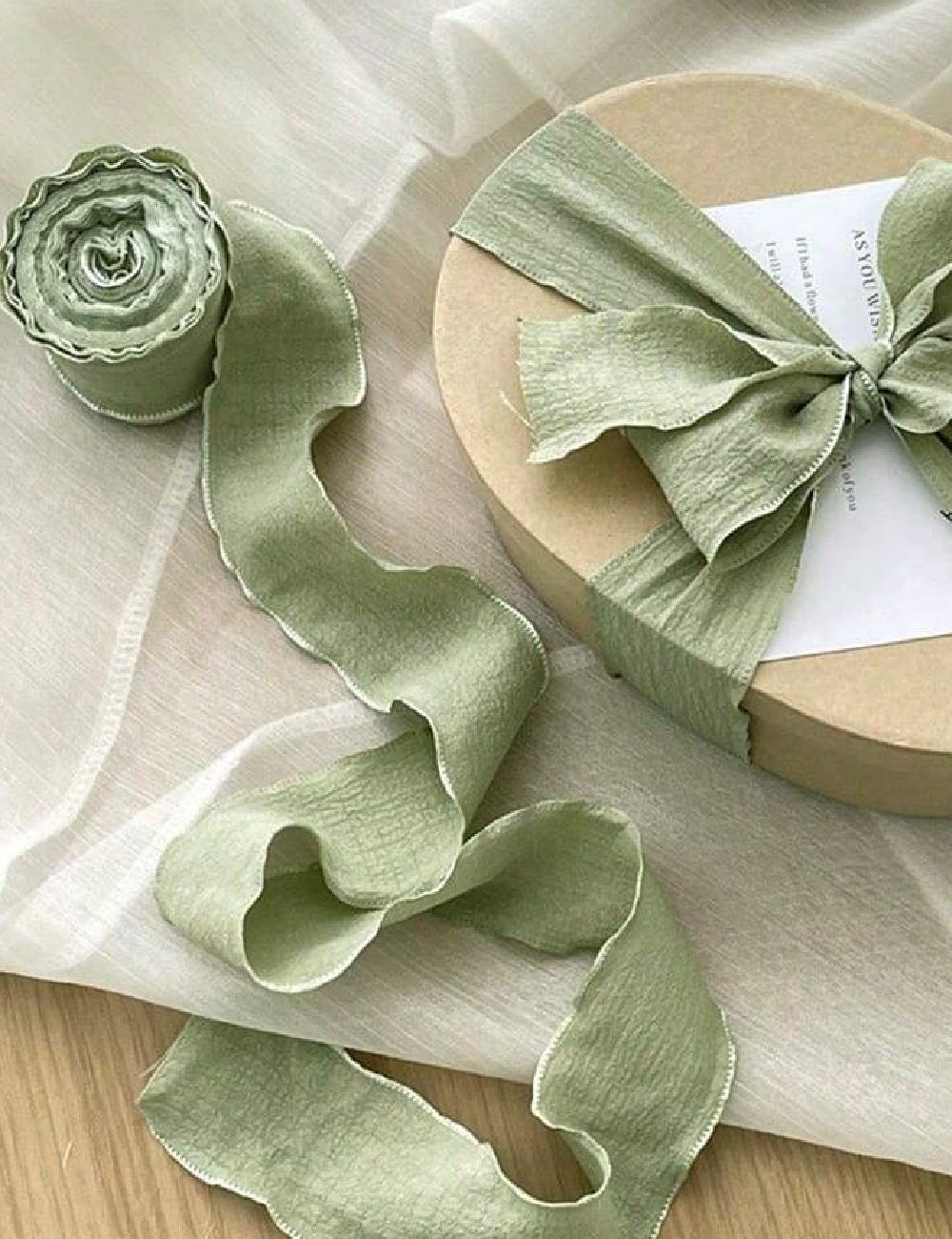 Panglica decorativa SHEIN, verde